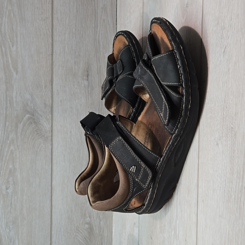 Finn Comfort Women Samara Leather Hook&Loop Sandals Shoes Sz 42/11